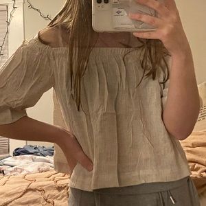 Urban outfitters off the shoulder top